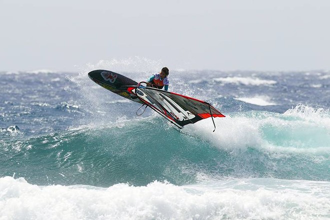 Daida Moreno back side hit - PWA Tenerife World Cup 2011 &copy;  John Carter / PWA http://www.pwaworldtour.com
